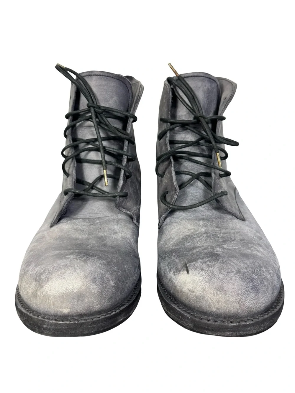 A Diciannoveventitre A1923 Ankle Boots SS6 Horse Leather Oiled (Grigio) Gray 45